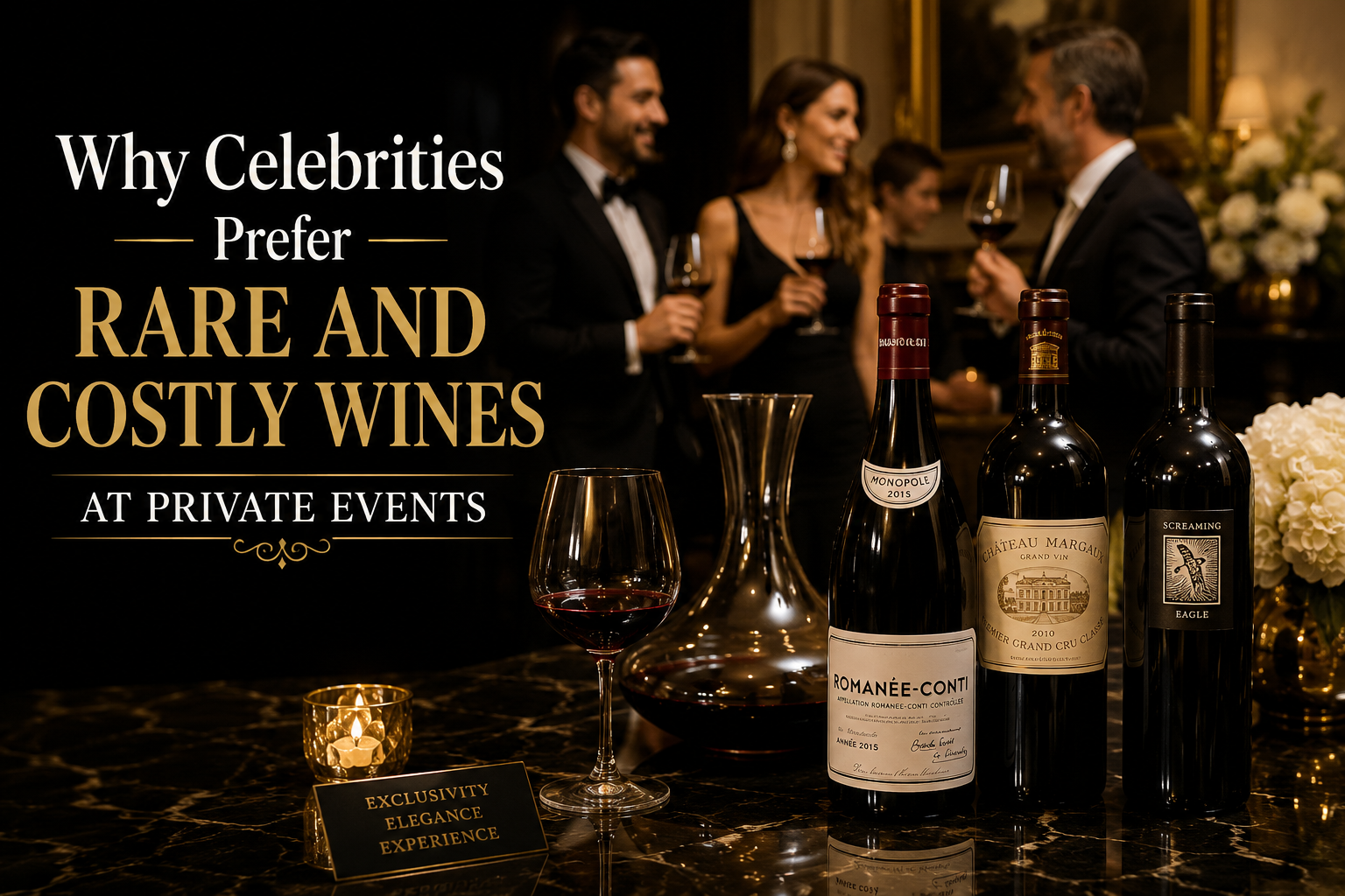 Why Celebrities Prefer Rare and Costly Wines at Private Events